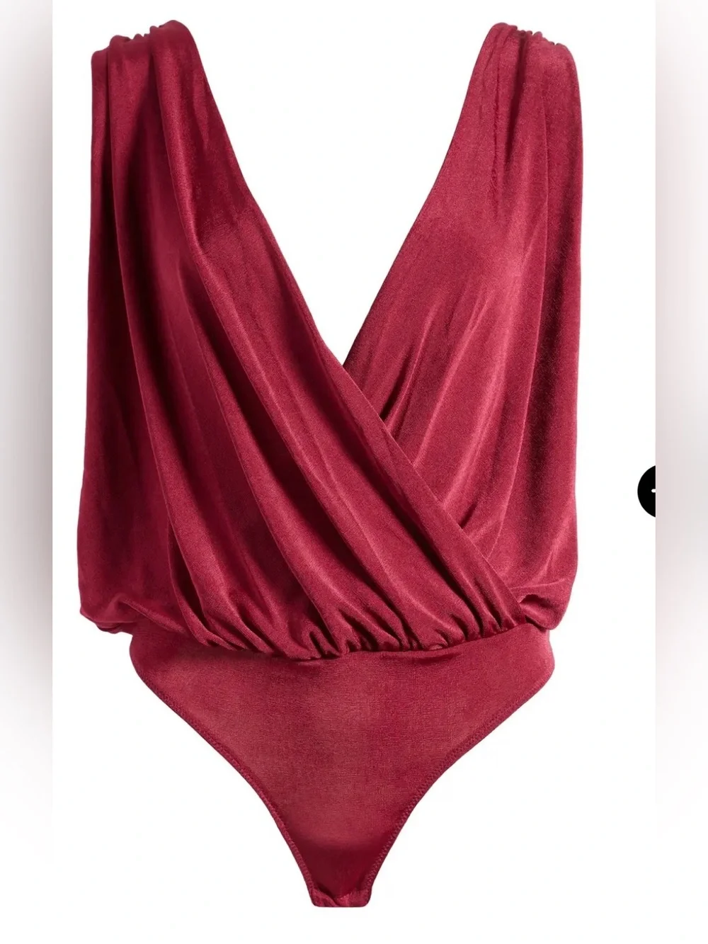 NWT FREE PEOPLE  Night Owl Bodysuit- Dark Rhubarb